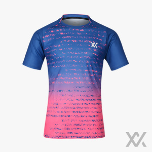 [맥스] 남성 여성 경기복 티셔츠 MXSET015T_Blue&amp;Pink