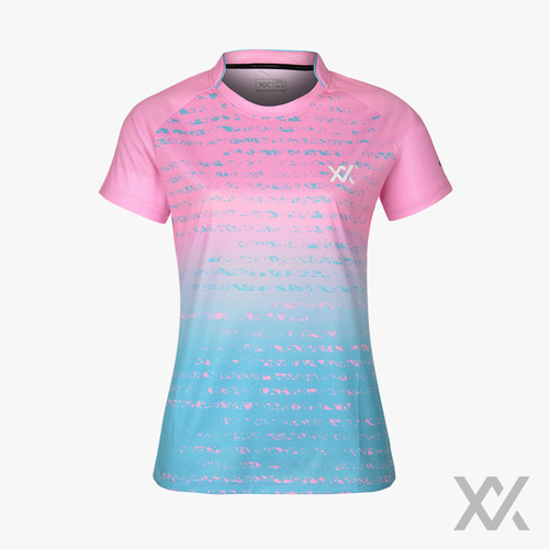 [맥스] 남성 여성 경기복 티셔츠 MXSET015T_Pink&amp;Skyblue