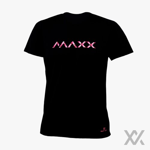 [맥스] 남여공용 티셔츠 MXGT016_BlK&amp;Pink