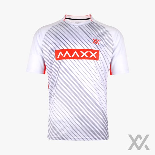 [맥스] 남성 여성 티셔츠 MXFT048_White&amp;Orange