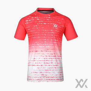 [맥스] 남성 여성 경기복 티셔츠 MXSET015T_Red&amp;White