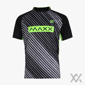 [맥스] 남성 여성 티셔츠 MXFT048_Black&amp;Green